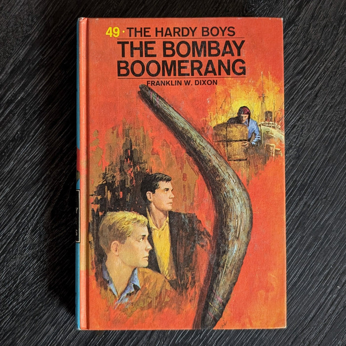 49 The Bombay Boomerang (1970-Yellow Number): Hardy Boys Book Blue-Back image 0