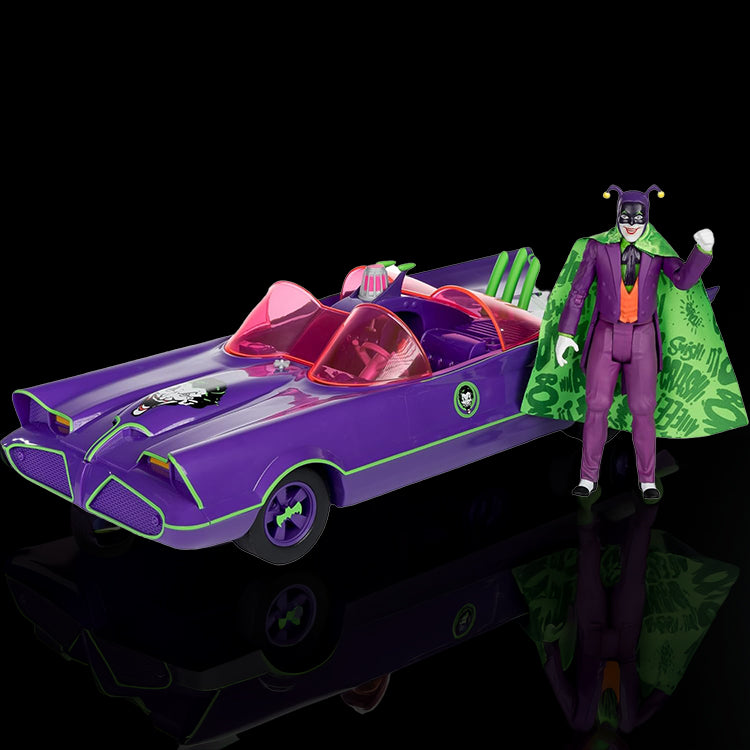 The Batmobile & The Joker Bat Mobile Batman '66 1/12 Scale McFarlane Toys image 0