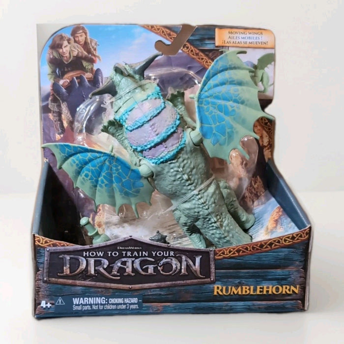 2025 How To Train Your Dragon Rumblehorn action figure by Spin Master with moving wings collectible toy