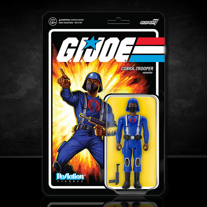 GI Joe COBRA Trooper Infantry H-Back - Brown Action Figure Super7 image 0