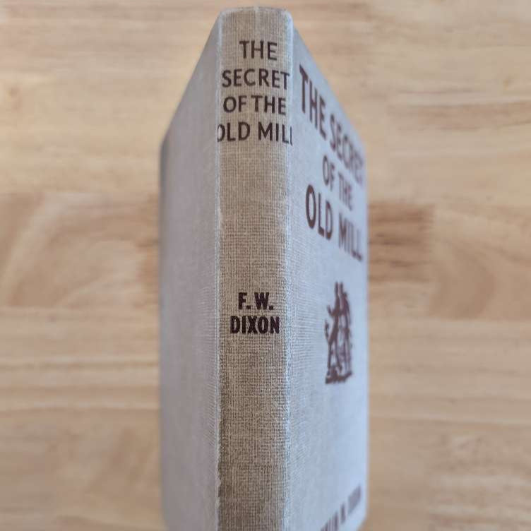 Vintage Hardy Boys book The Secret of the Old Mill 1927 edition by Grosset & Dunlap spine and front cover view