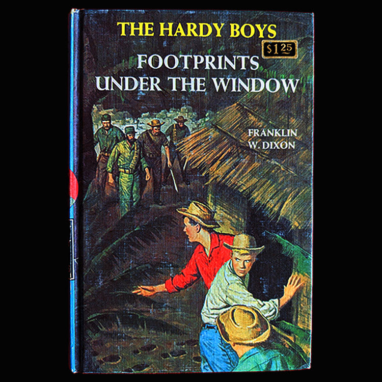 12 Footprints Under the Window (1965): Vintage Hardy Boys Book Blue-B image 0
