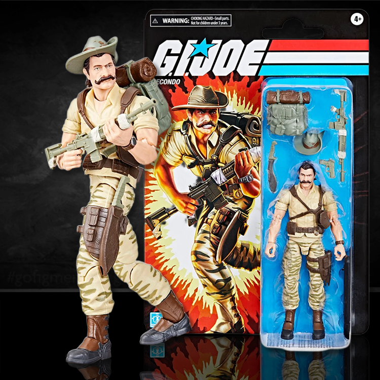 Hasbro G.I. Joe Classified Series Recondo 6-inch action figure with detailed accessories in retro-style packaging