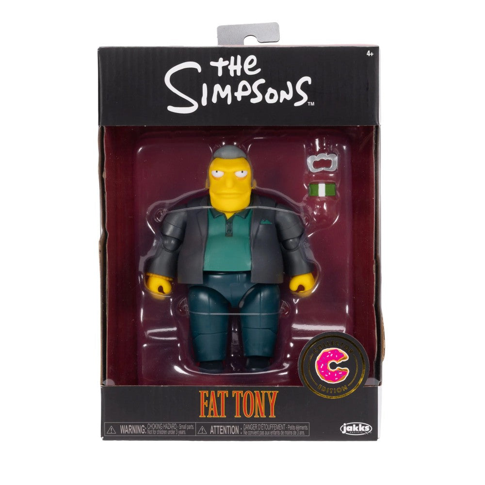 Fat Tony The Simpsons 5-Inch Collector Edition Action Figure JAKKS Pacific in boxed packaging