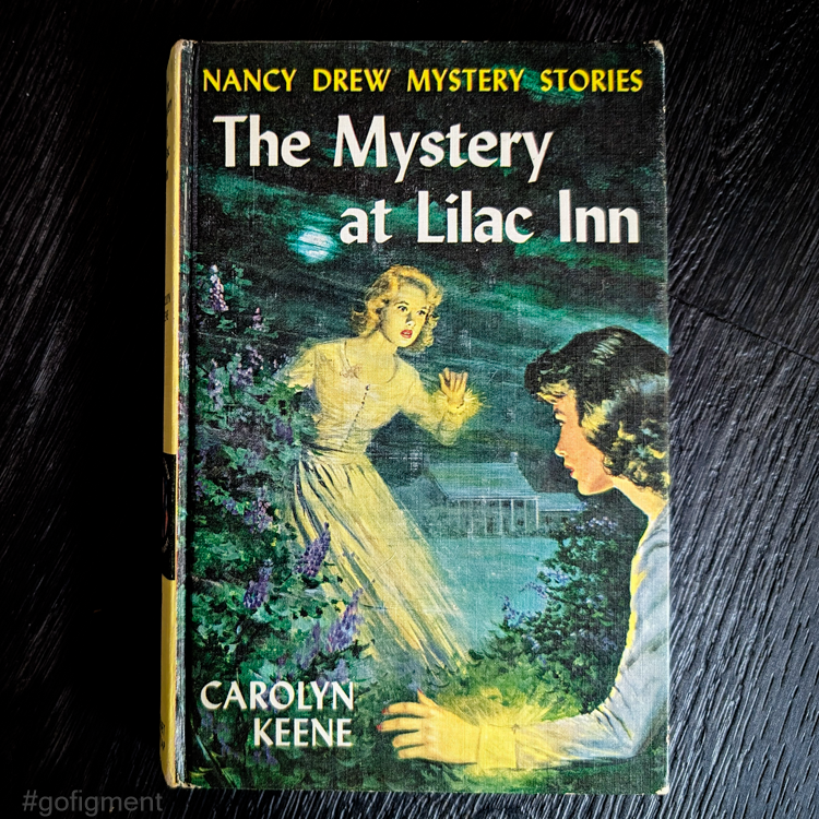 4 The Mystery at Lilac Inn Nancy Drew Book -1961 Blue Endpages