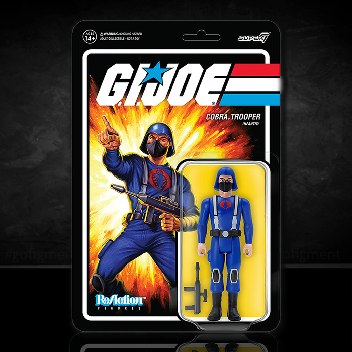 GI Joe COBRA Trooper Infantry H-Back - Pink Action Figure Super7 image 0