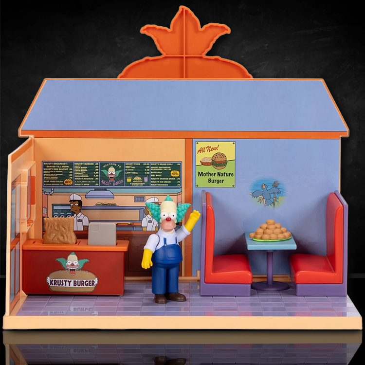 The Simpsons 👨🦲Krusty Burger Playset and 4 Action Figures | 2.5" Scale image 2