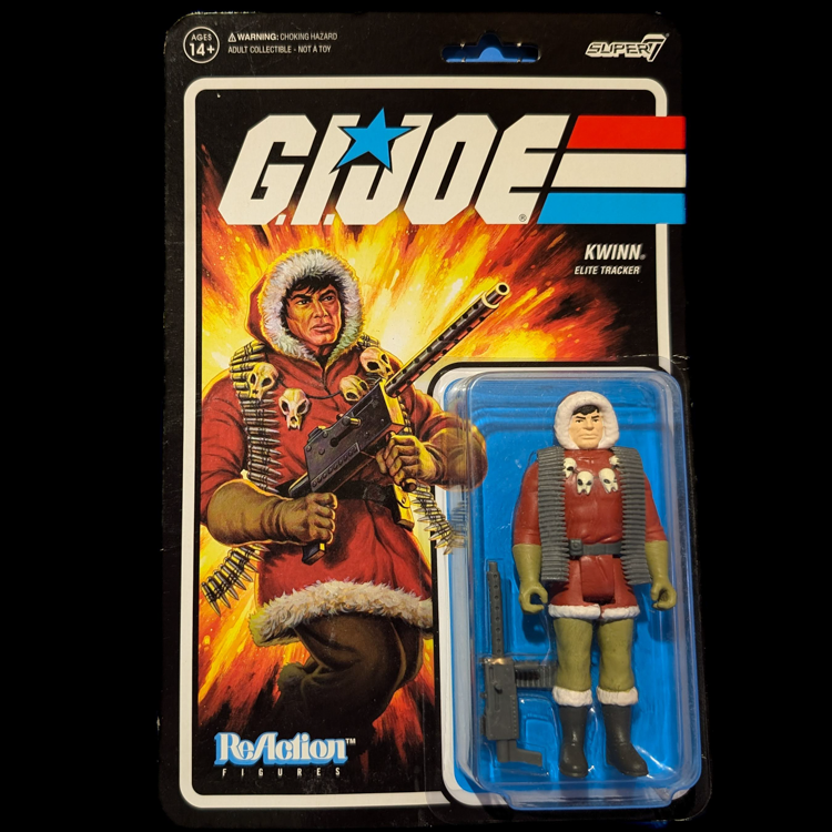 GI Joe Kwinn Elite Tracker Action Figure 3.75" Super7 ReAction image 0