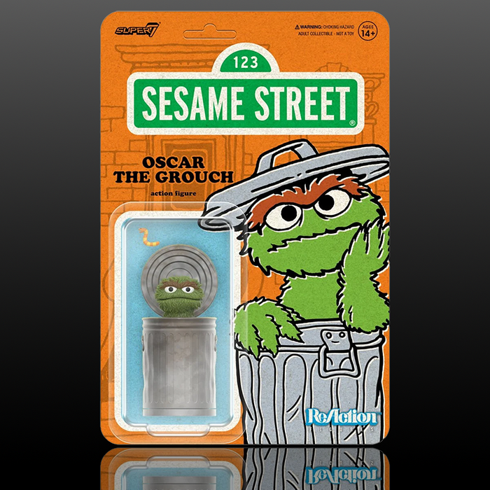 Oscar the Grouch Sesame Street Action Figure 3 3/4 Super image 0