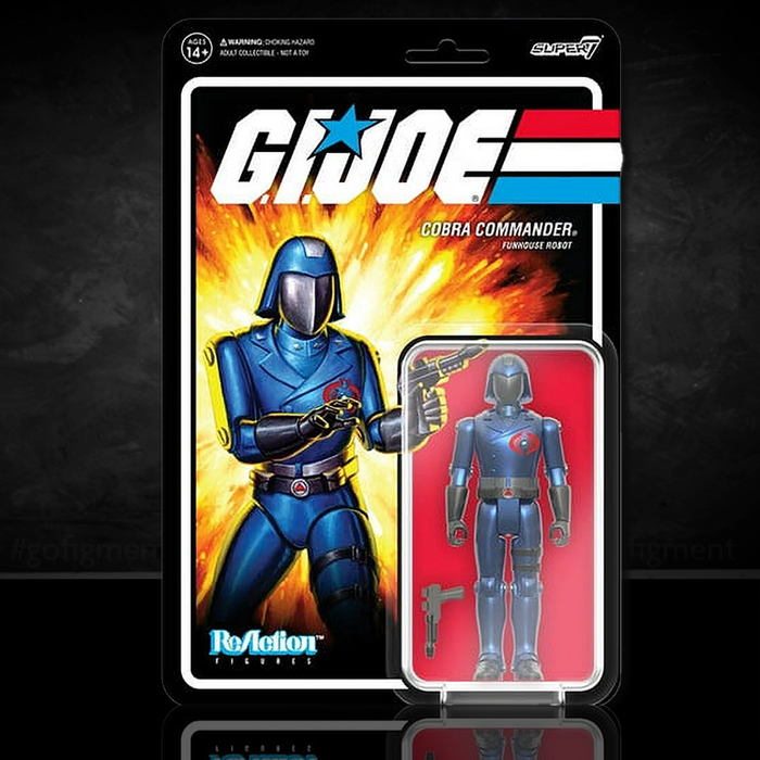 GI Joe Cobra Commander Enemy Leader Funhouse Robot Action Figure Super7 image 0