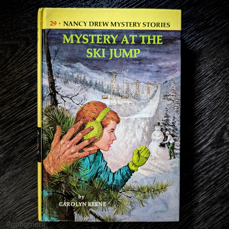 29 The Mystery at the Ski Jump (YB) Nancy Drew Mystery Books -1952/1968
