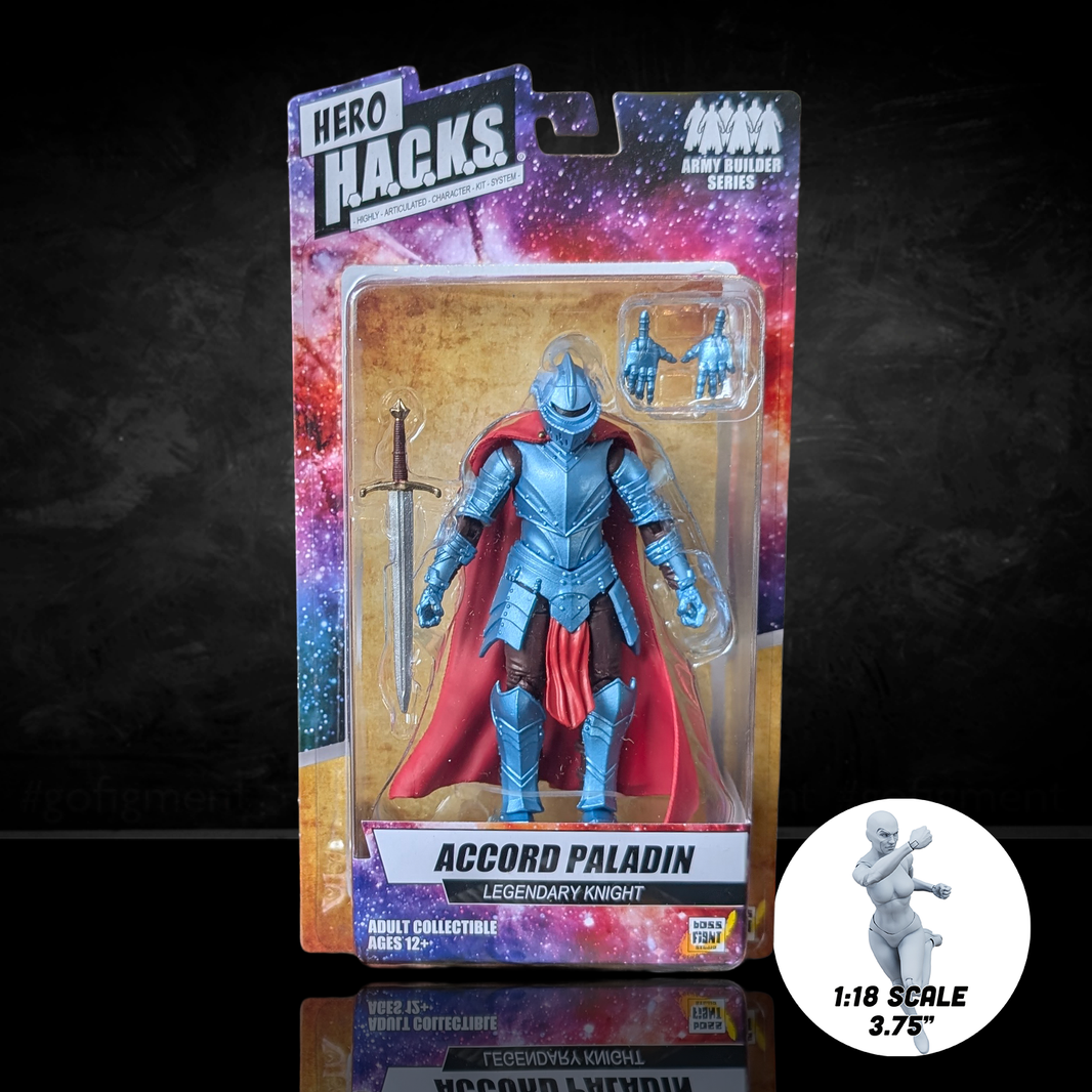 Accord Paladin Hero Legendary Knight - Vitruvian H.A.C.K.S. 1:18 Scale Action Figure by Boss Fight Studio Llc new in box collectible