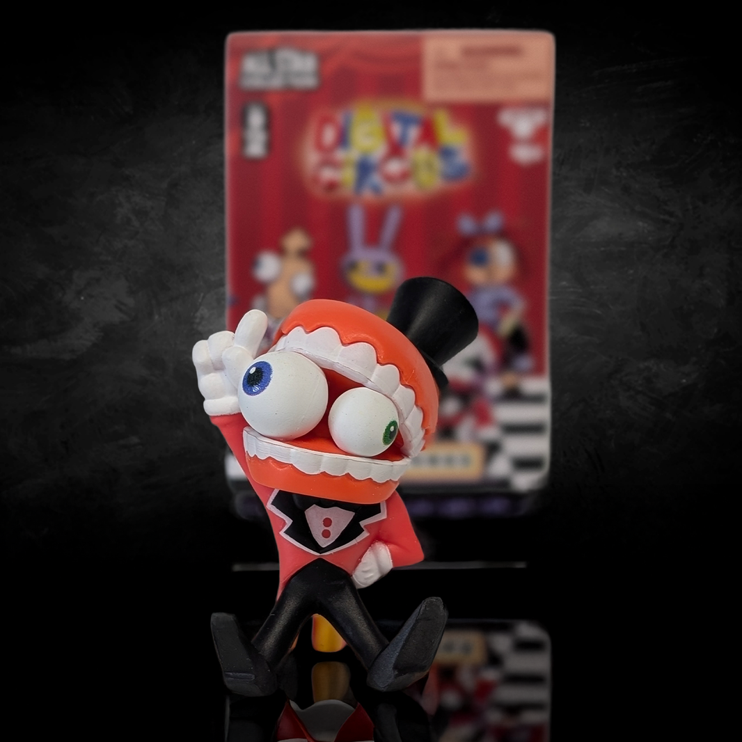 Digital Circus All Star Collection MiniFigures U-Pick collectible figure by Glitch Studios with vibrant colors and exaggerated eyes.