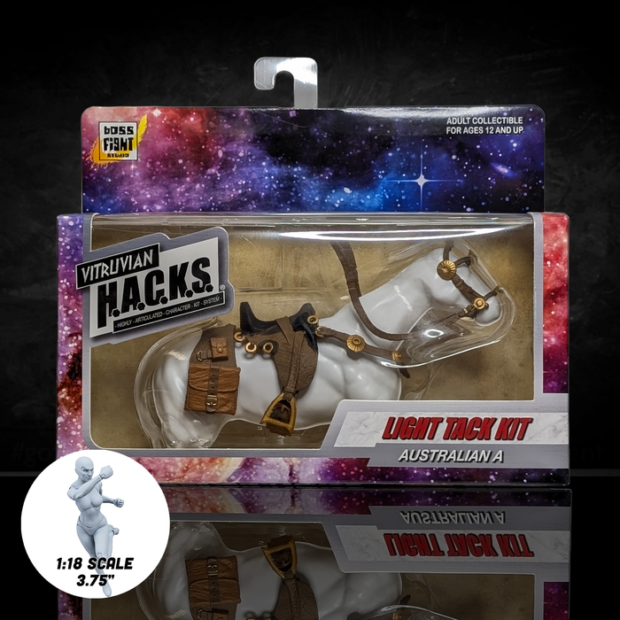 Mighty Steeds - Australian Tack Kit – BROWN Action Figure Accessories by Boss Fight Studio Llc new in box 1:18 scale