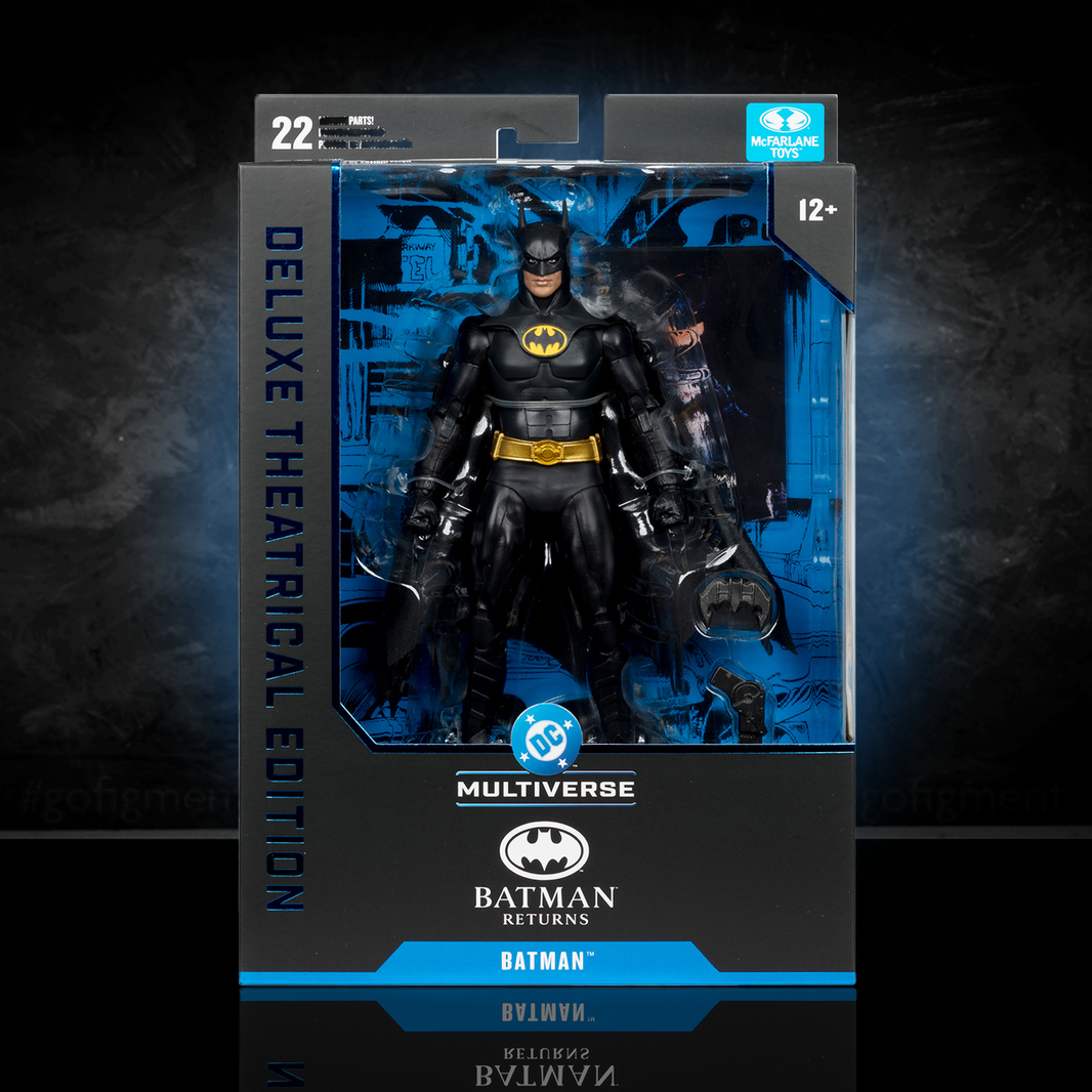 7-inch McFarlane DC Multiverse Batman Returns Deluxe Theatrical Edition action figure in collector packaging