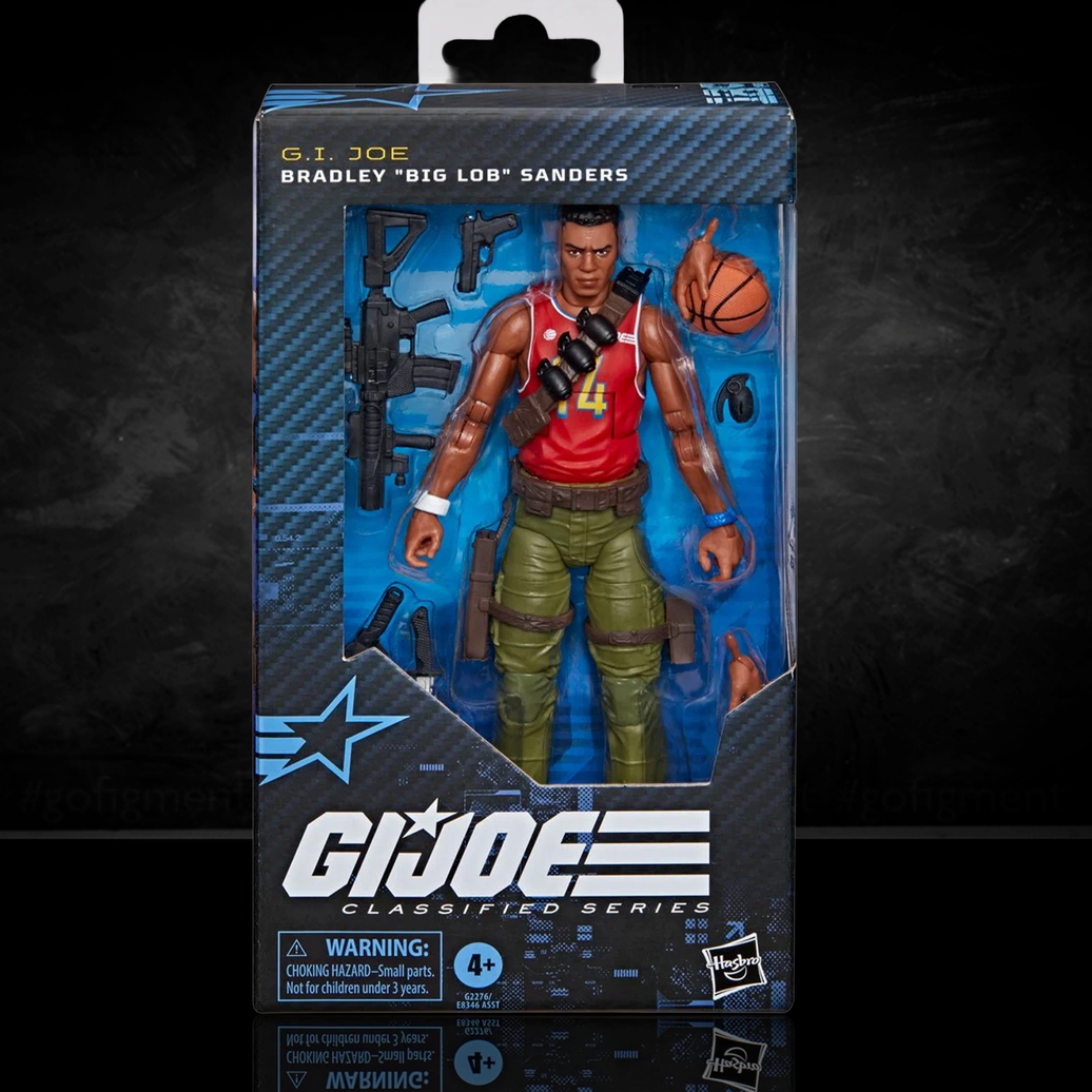 Image of a Collectible Bradley “Big Lob” Sanders "189" G.I. Joe Classified Series 6 inch Action Figure