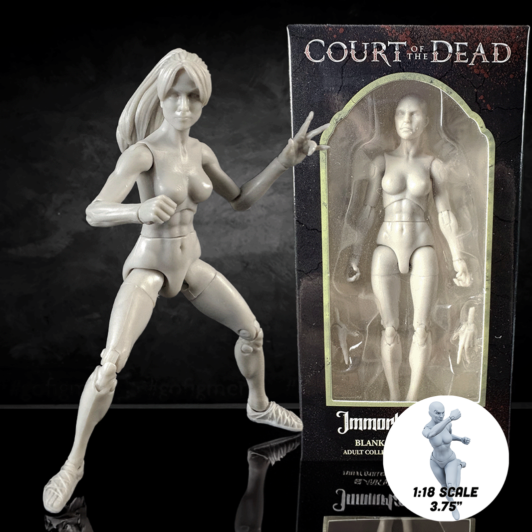 Immortal Ivory Female Court of the Dead Action Figure Blank 1:18th Scale new in box by Boss Fight Studio Llc
