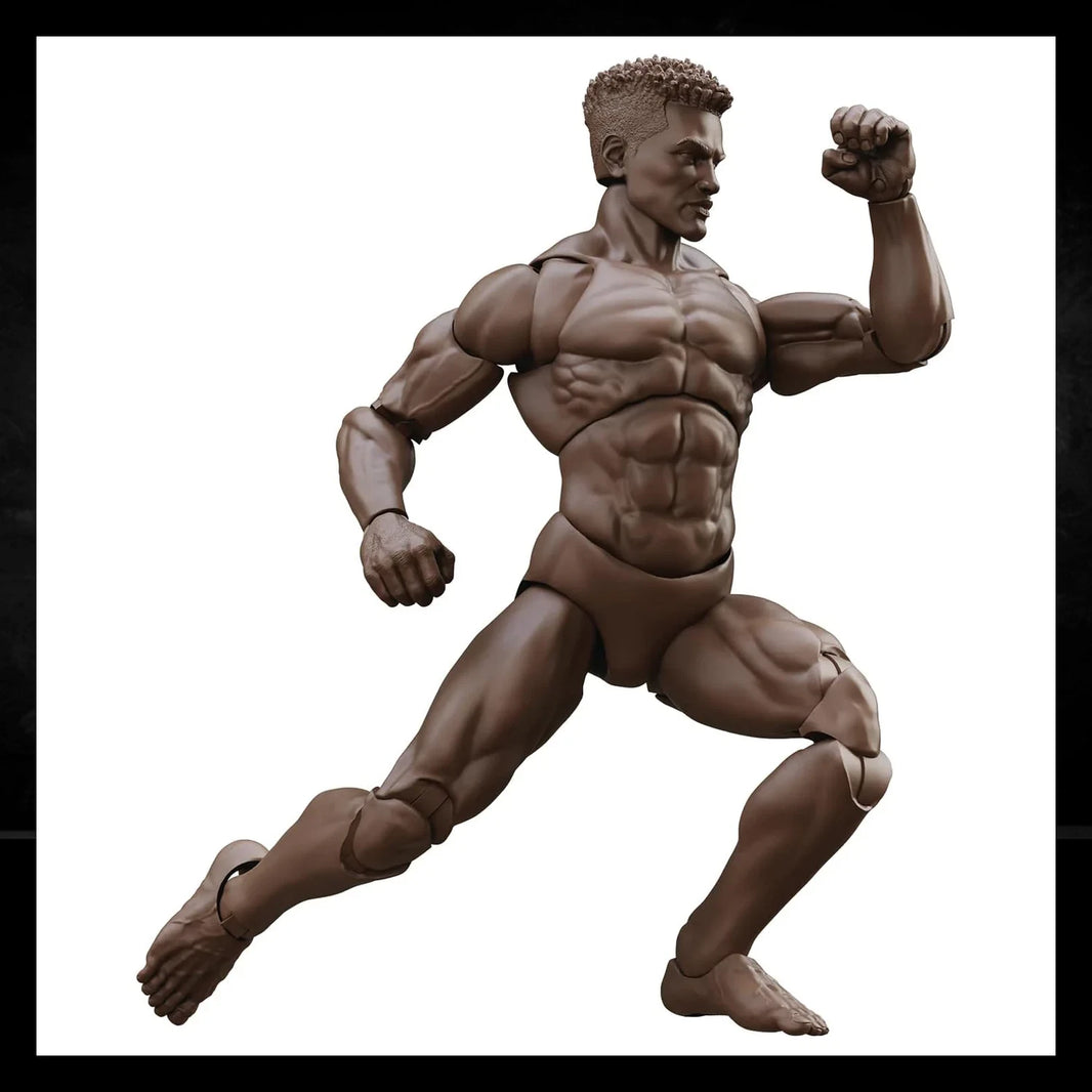 EPIC H.A.C.K.S. Blank Male COFFEE BROWN 6" Scale Premium Action Figure new in box by Boss Fight Studio Llc