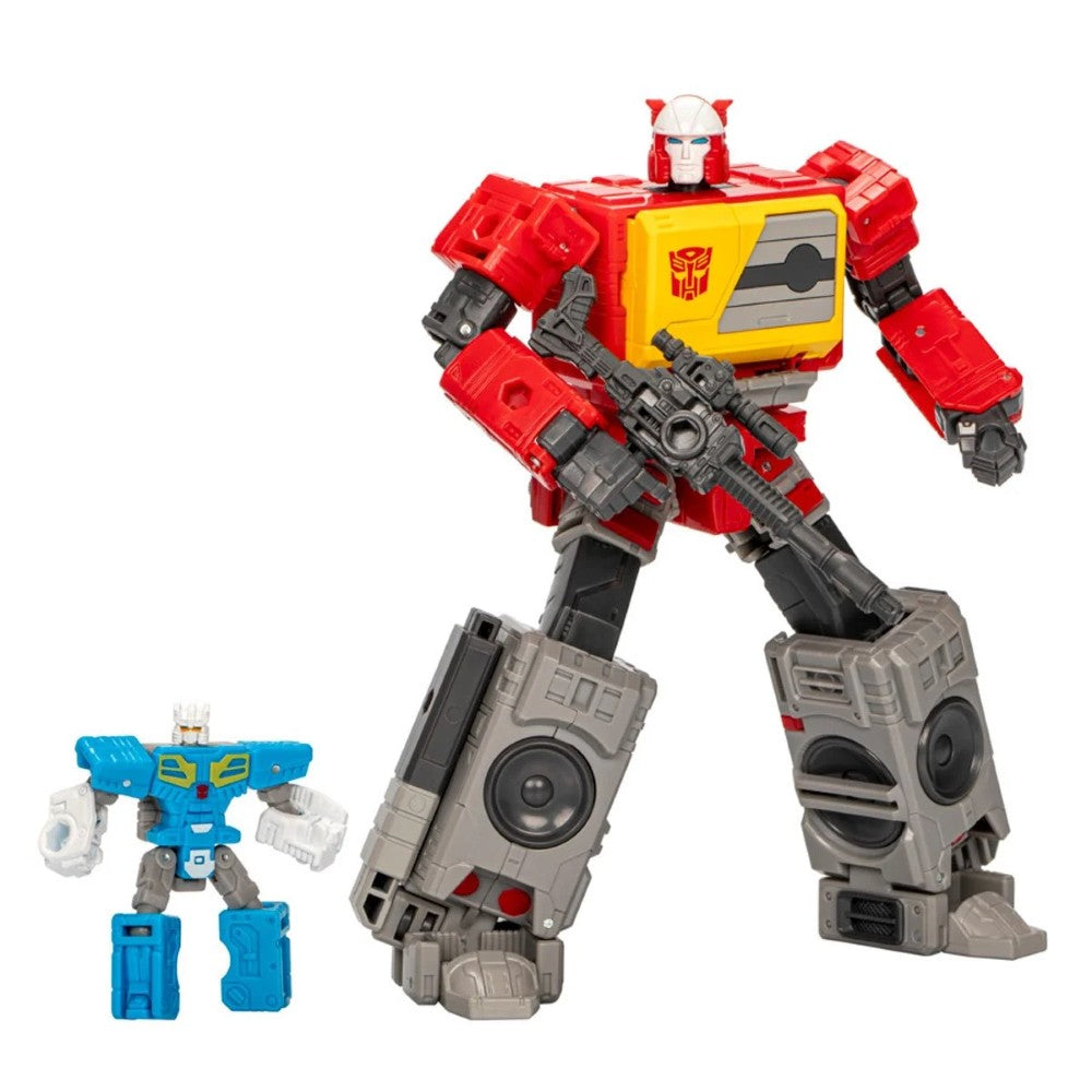Hasbro Transformers Studio Series 86 Blaster and Eject action figures with detailed movie-inspired design