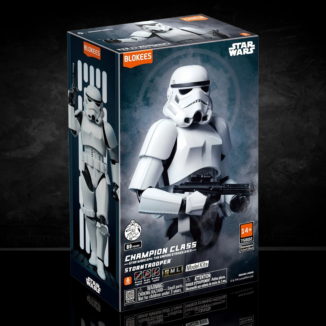 Star Wars Empire Strikes Back Stormtrooper Blokees Model Kit by Hasbro new in box collectible figure kit