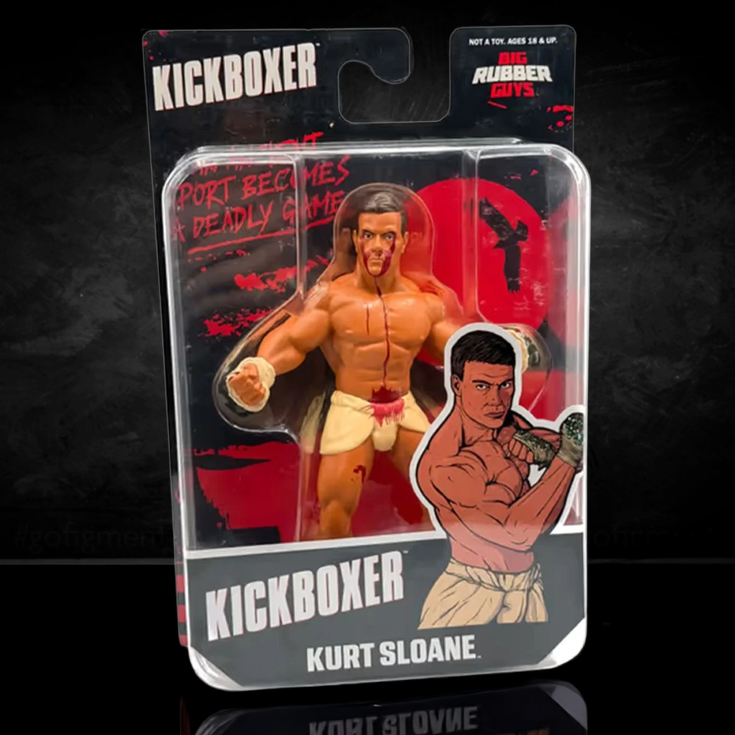 Kurt Sloane BLOODY Kickboxer Major Big Rubber Guys 1:9 Scale 8-Inch Posed Wrestling Figure by Major in packaging