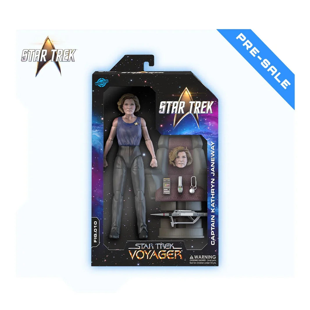 Image of Captain Kathryn Janeway 7" Star Trek Voyager Year of Hell Nacelle Premium Action Figure Collectible