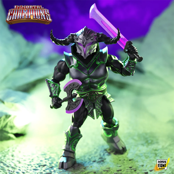 Chthonic Knight Immortal Champions 5.5" Action Figure Boss Fight Studio by Boss Fight Studio Llc wielding a sword