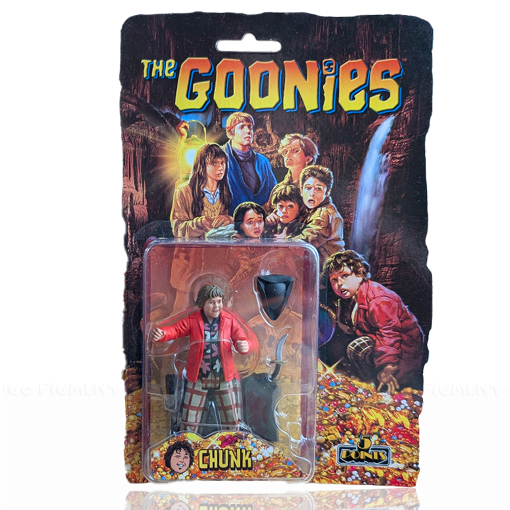 CHUNK (Lawrence "Chunk" Cohen) from The Goonies 1:18 Scale 3.75" 5 Points Retro Action Figure by Mezco packaged collectible