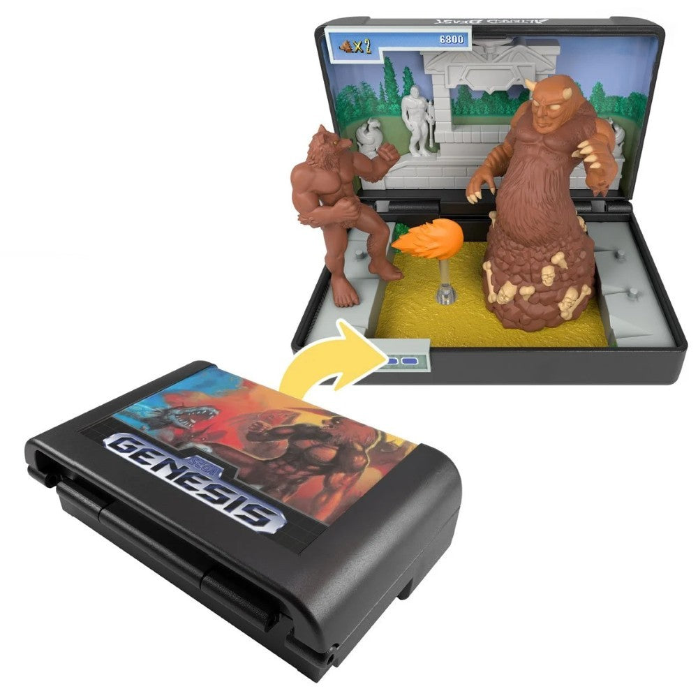 Console Heroes Sega Genesis Genesis Altered Beast Cartridge Diorama Playset with detailed collectible figure setup