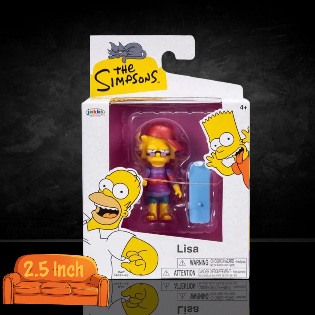 The Simpsons Cool Lisa 2.5-Inch Action Figure – Springfield’s Trendsetting Star new in box by Jakks Pacific collectible toy