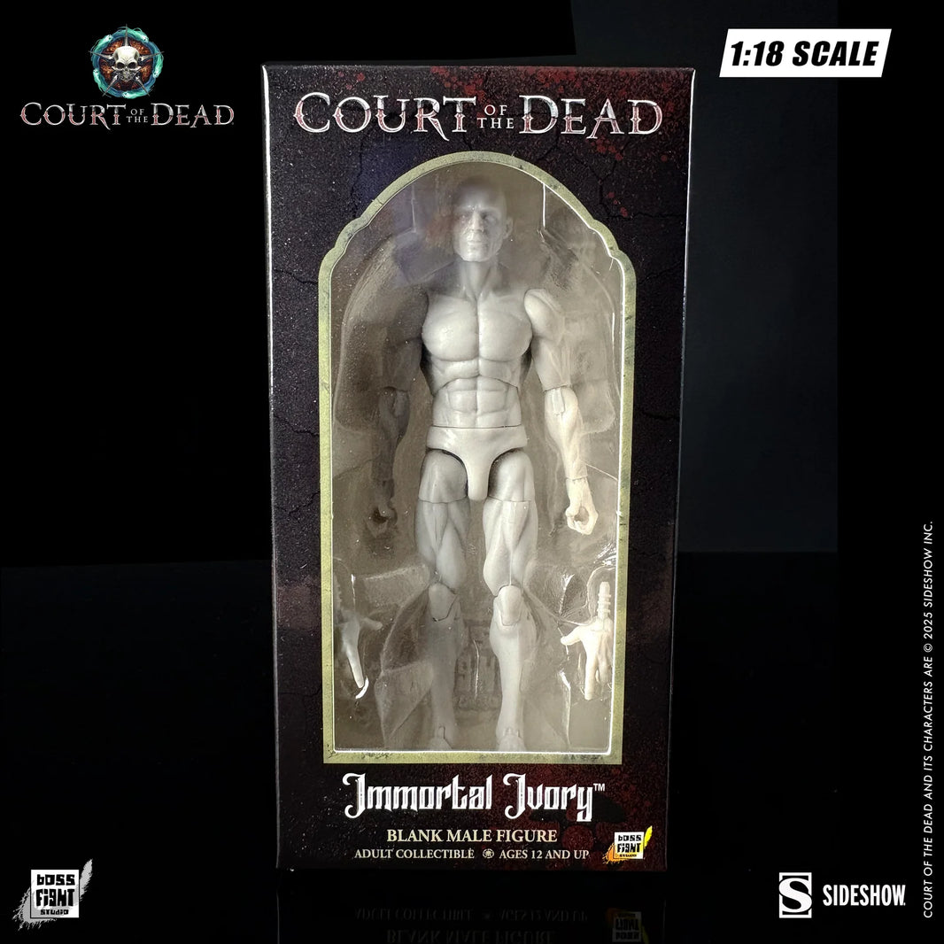 Immortal Ivory Male - Court of the Dead Action Figure Blank 1:18 Scale by Boss Fight Studio Llc new in box collectible