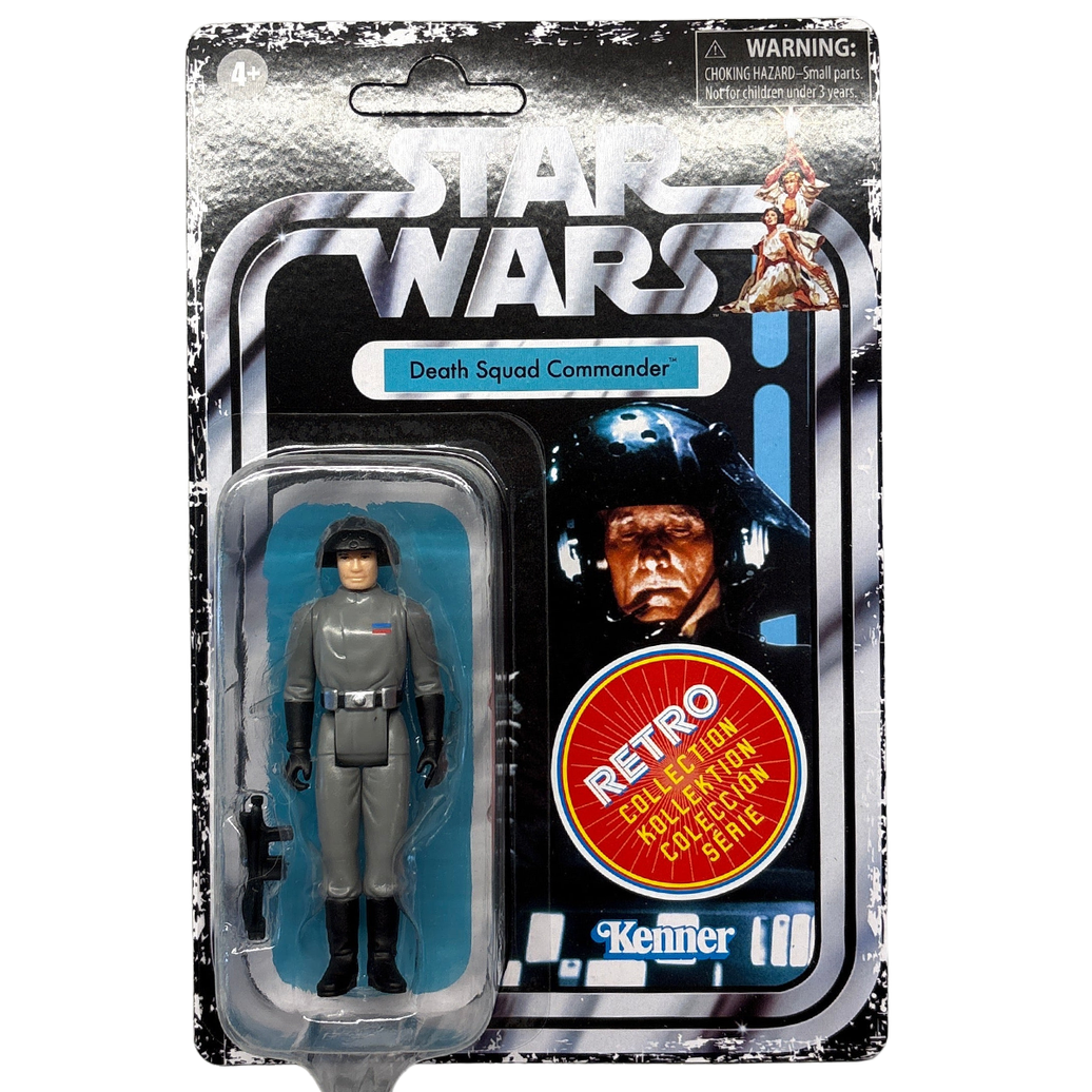 Death Squad Commander Star Wars Retro Collection Action Figure in case ANH Kenner carded packaging