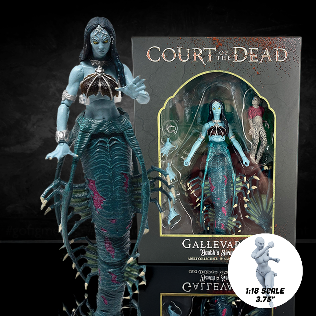 Gallevarbe – Death’s Siren Court of the Dead Action Figure - 1:18 Scale (7") by Boss Fight Studio Llc new in box collectible toy