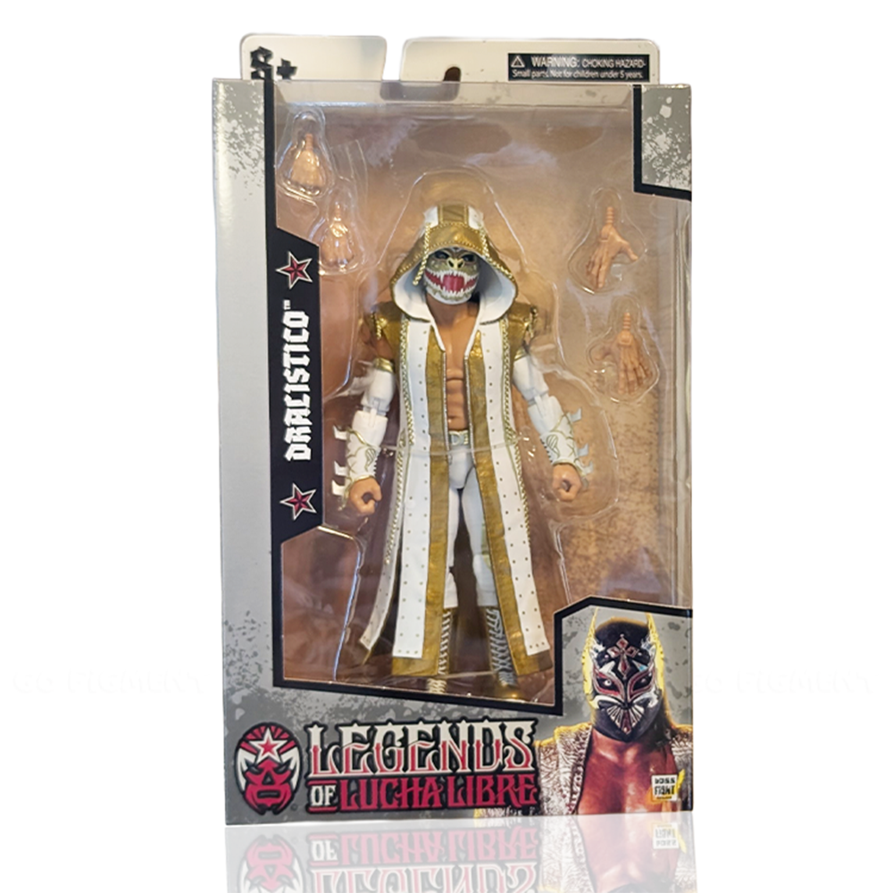 Dralístico Legends of Lucha Libre Premium 1:12 Scale 6" Action Figure by Boss Fight Studio Llc in collectible packaging