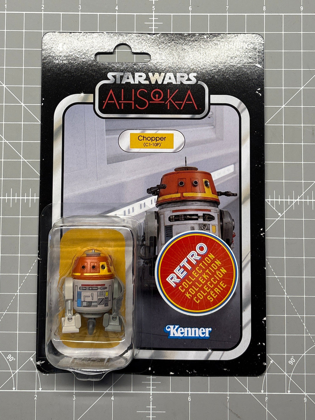 Chopper Star Wars Retro Collection Action Figure 1:18 Scale Ashoka by Kenner packaged collectible figure