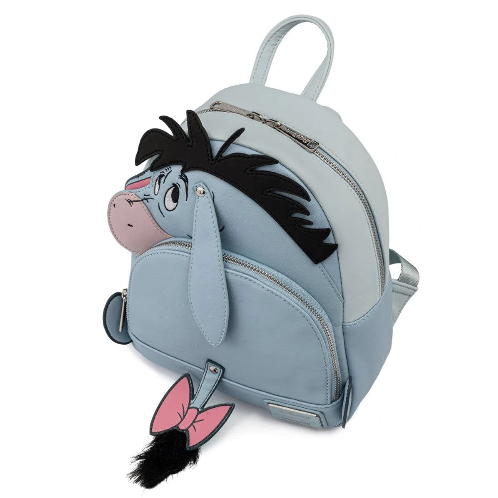 Eeyore Winnie the Pooh Loungefly Cosplay Mini-Backpack New with character face, ears, and tail charm by Loungefly