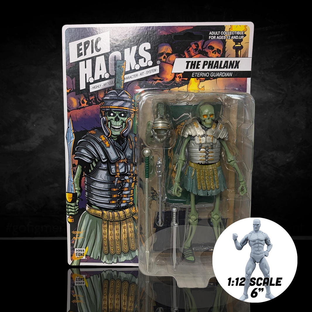 The Phalanx: Eterno Guardian (Epic H.A.C.K.S.) 6" Action Figure – Oversized 1:12 Scale Undead Gladiator by Boss Fight Studio Llc new in box