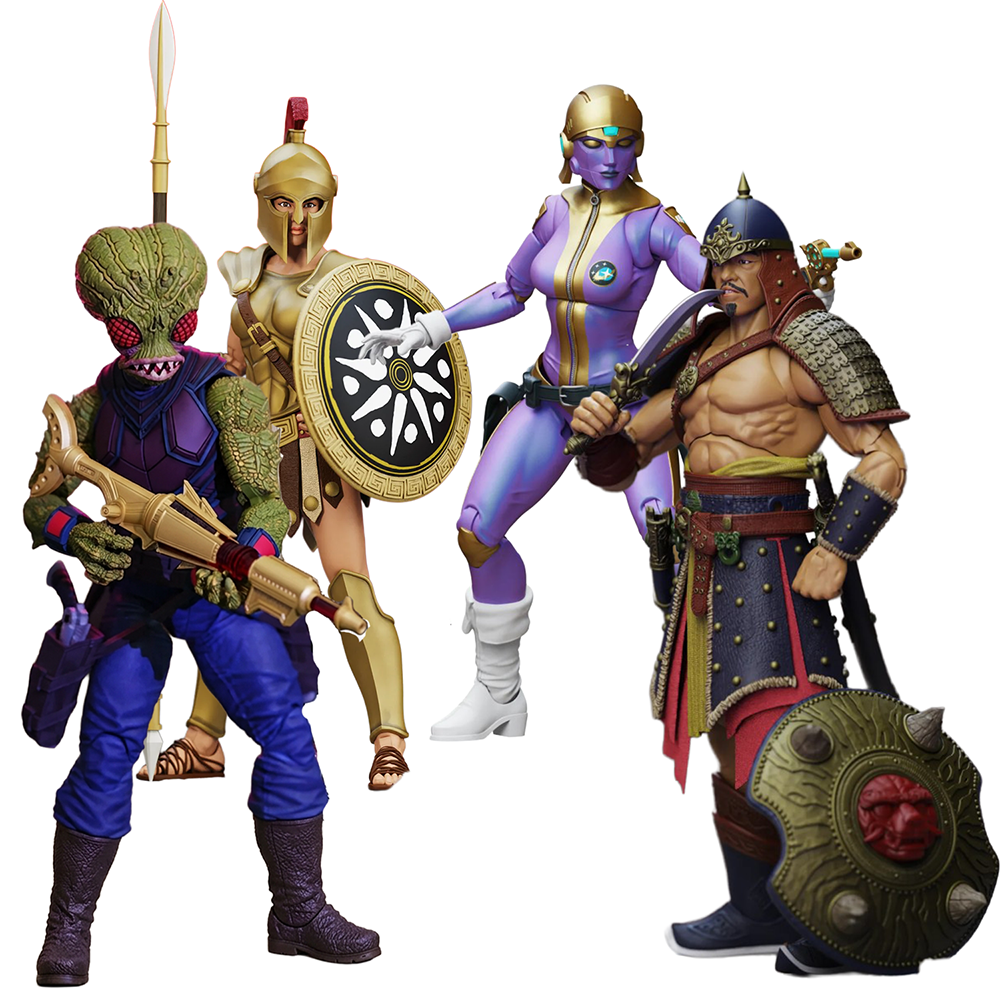 Epic HACKS Fantasy Core Wave 1 Set Boss Fight Studio 1 12 Scale Action Figure 4 Pack Sold as Set by Boss Fight Studio Llc