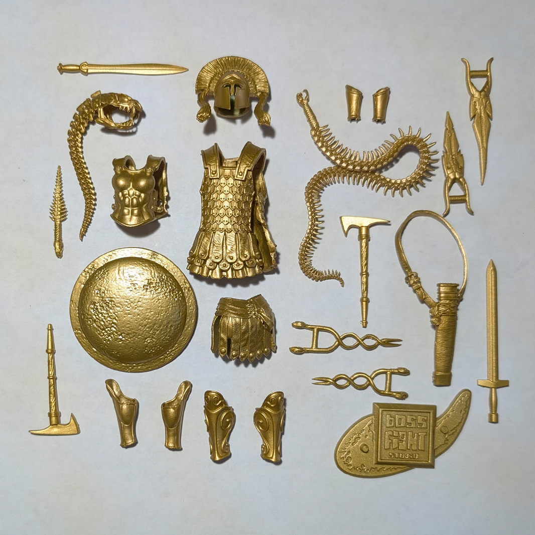 1:18 Scale Greek & Roman Mythology Glorious Gold Accessory Set B (Customizer Kit for 3.75" - 4" Figures) by Boss Fight Studio Llc new in box