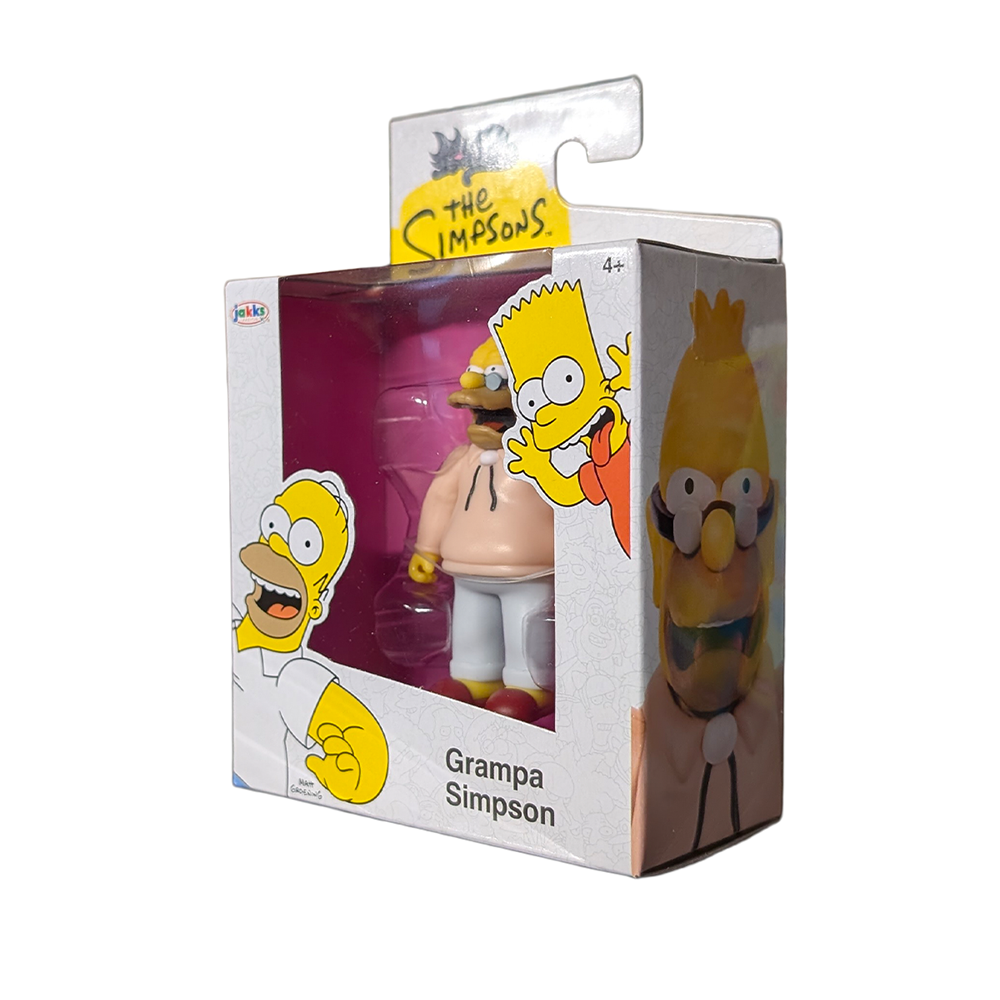 Grandpa (Grampa) Simpson The Simpsons Action Figure 2 1/2" Scale by Jakks Pacific in packaging