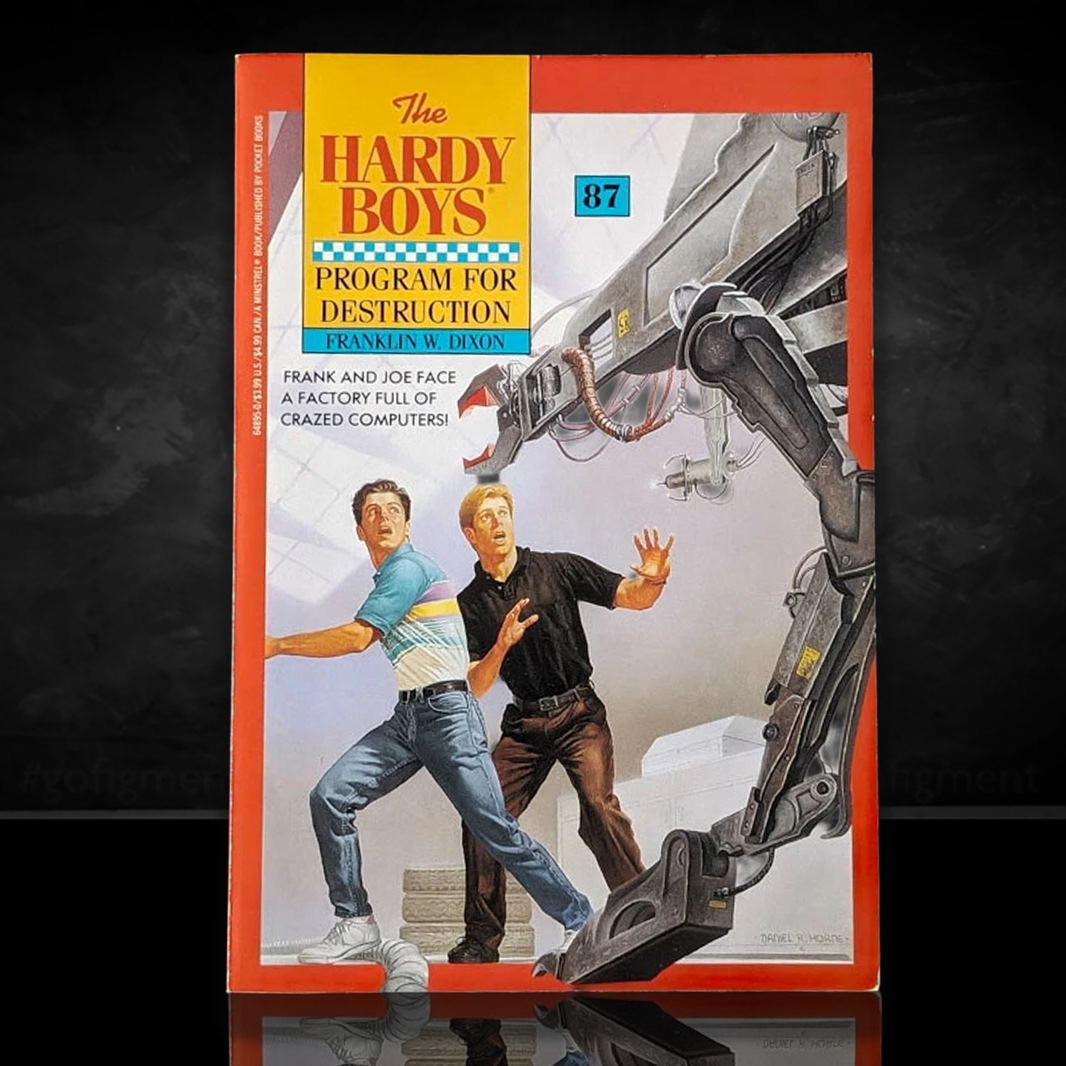 Image of a Hardy Boys Paperback book featuring 86 The Mystery of the Silver Star - The Hardy Boys Paperback Book - Vintage 1988
