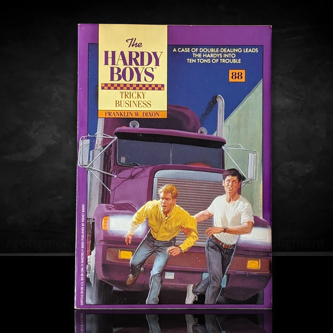Image of a Hardy Boys Paperback book featuring 86 The Mystery of the Silver Star - The Hardy Boys Paperback Book - Vintage 1989