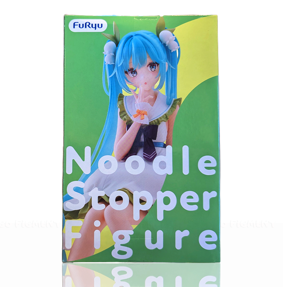 Hatsune Miku Flower Fairy Lily of the Valley Noodle Stopper Figure FuRyu by Banpresto with blue hair and floral accents