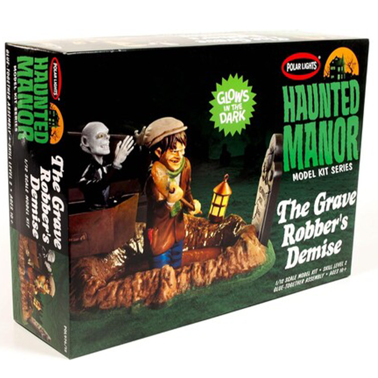 Haunted Manor Limited Edition Model Kit - The Grave Robber's Demise Glows by Round 2 with glowing dark features