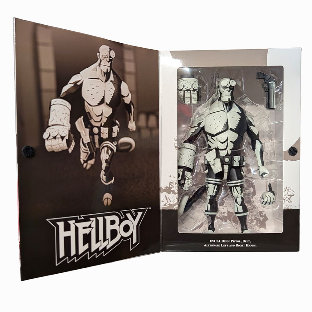 Hellboy Black and White 1:12 Scale Action Figure - Entertainment Earth Exclusive by Boss Fight Studio 7.5 Inches