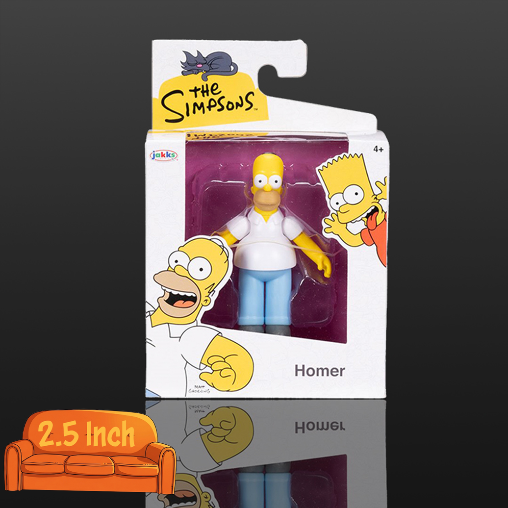 The Simpsons Homer Simpson Action Figure 2 1/2" Scale by Jakks Pacific, new in box collectible toy
