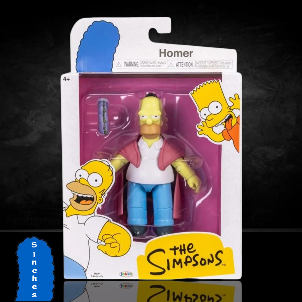 The Simpsons Bart Simpson (Hockey) 5-Inch Scale Action Figure by Jakks Pacific in new box collectible toy