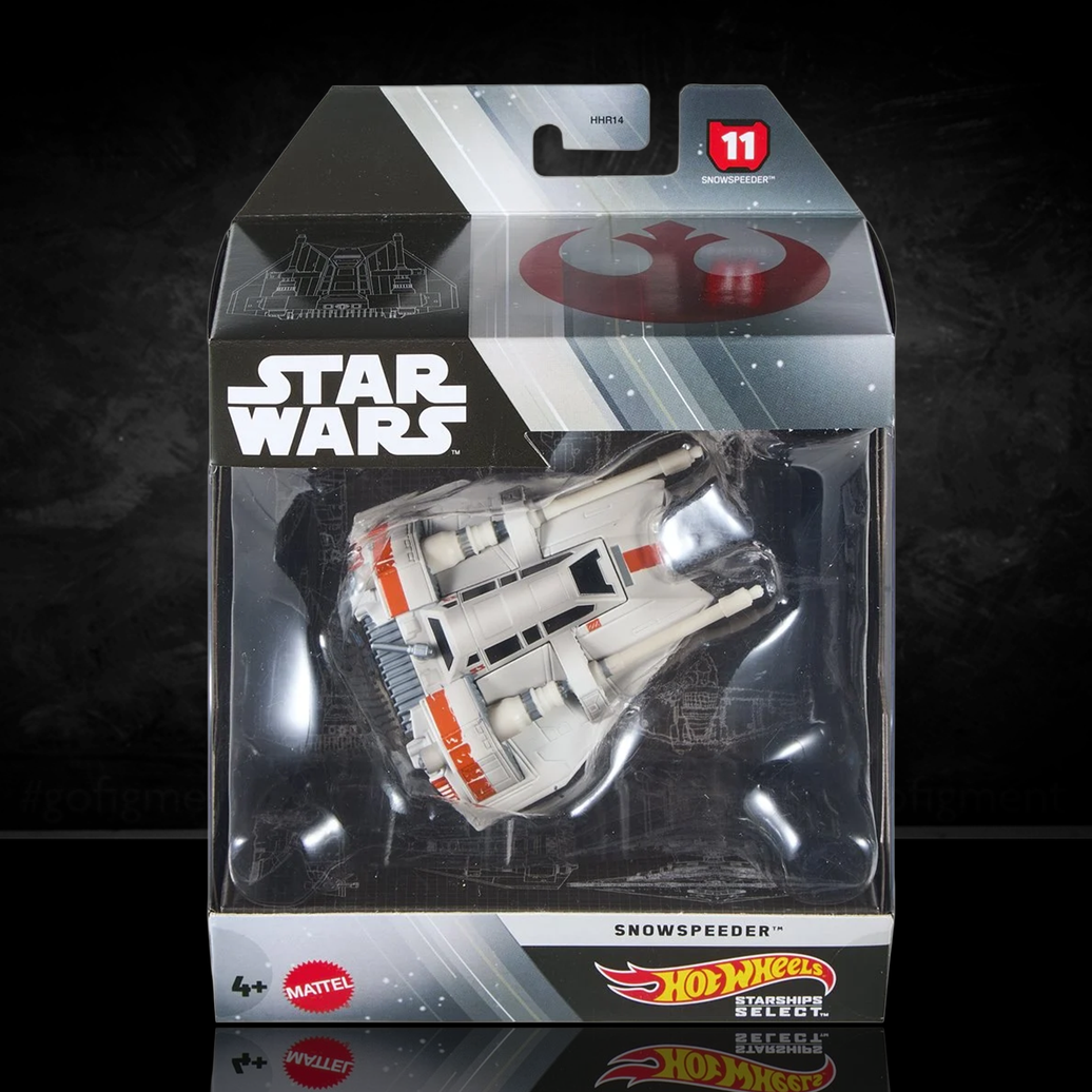 Snowspeeder Star Wars Hot Wheels Starships Select 1:50 Scale Die-Cast Vehicle - 2026 by Mattel in new packaging