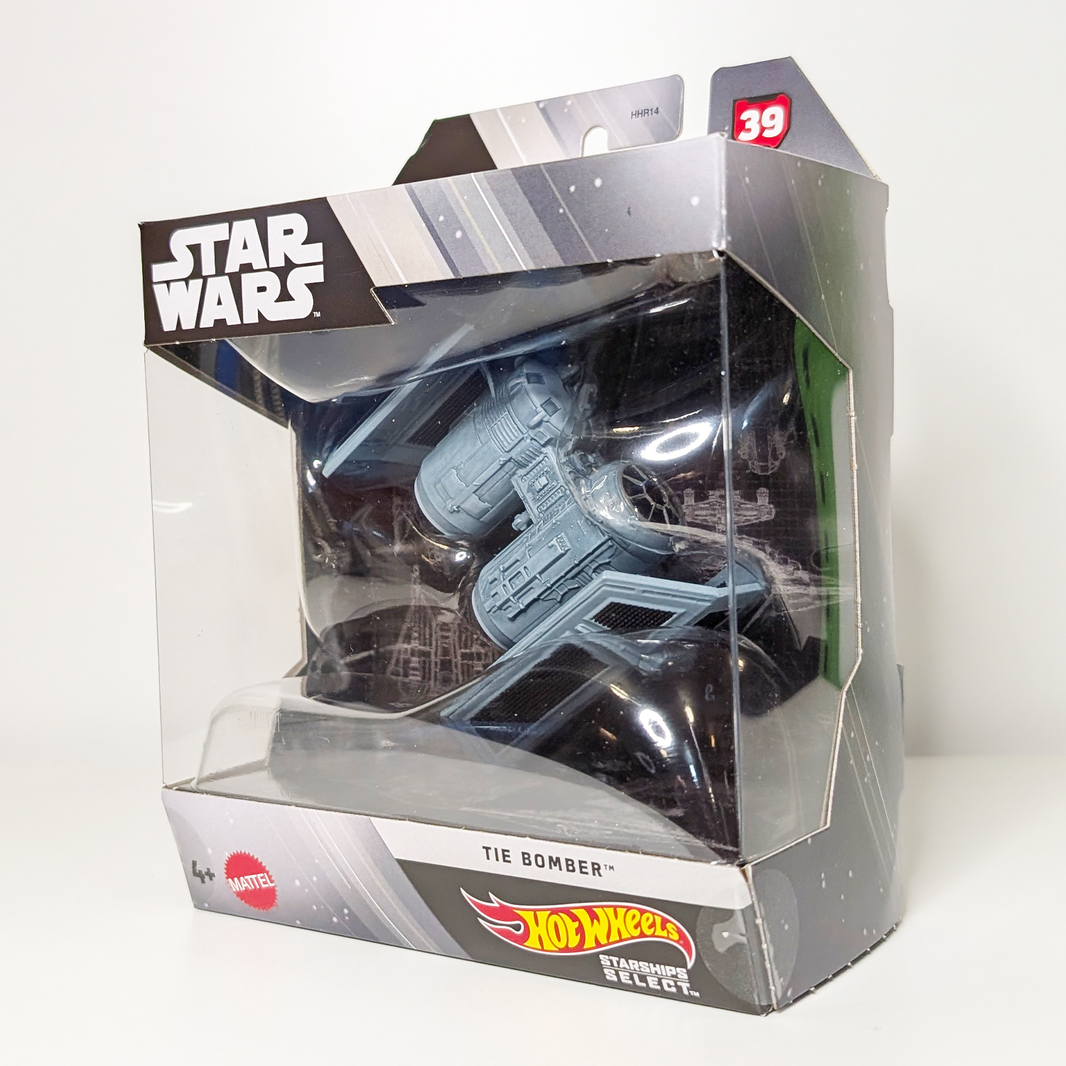 Tie Bomber Star Wars Hot Wheels Starships Select 1:50 Scale Die-Cast Vehicle - 2026 by Mattel in packaging