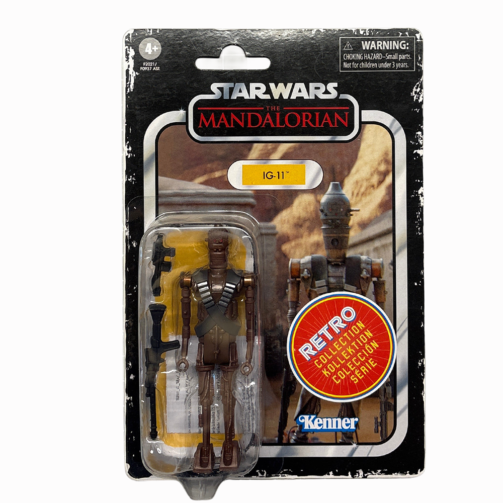 IG-11 Star Wars Retro Collection Action Figure in case MANDO by Kenner packaged with droid accessory